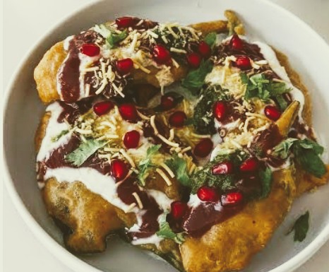 Poha tikki chat recipe