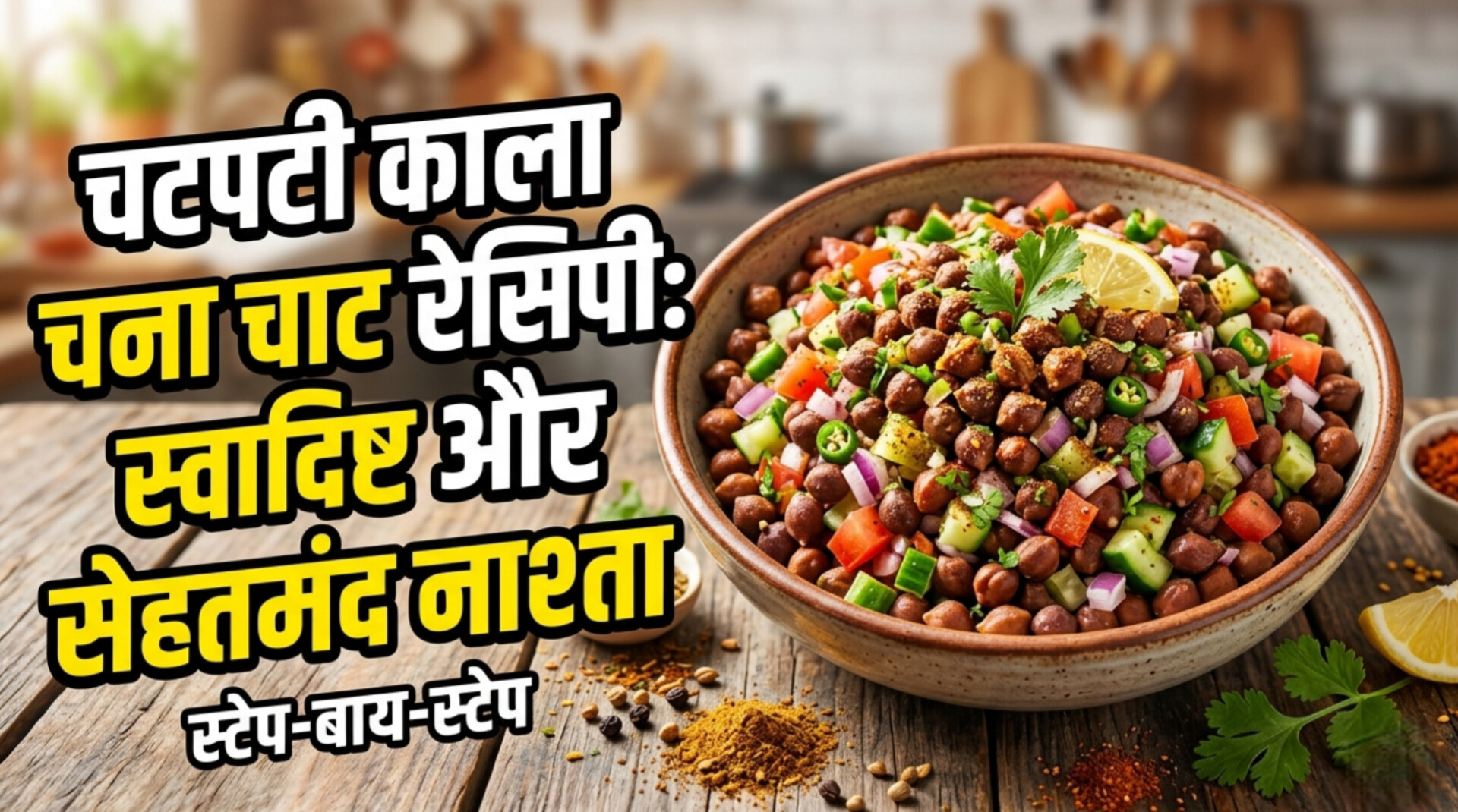 चटपटी काला चना चाट रेसिपी