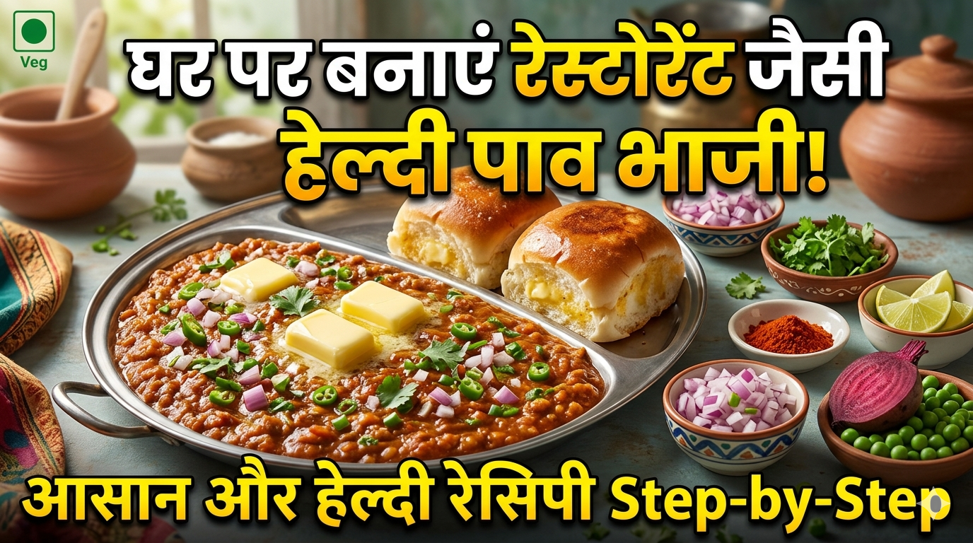 Pav bhaji recipe in hindi