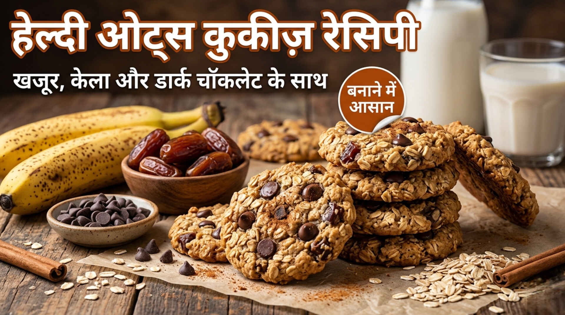 Healthy oats cookies recipe