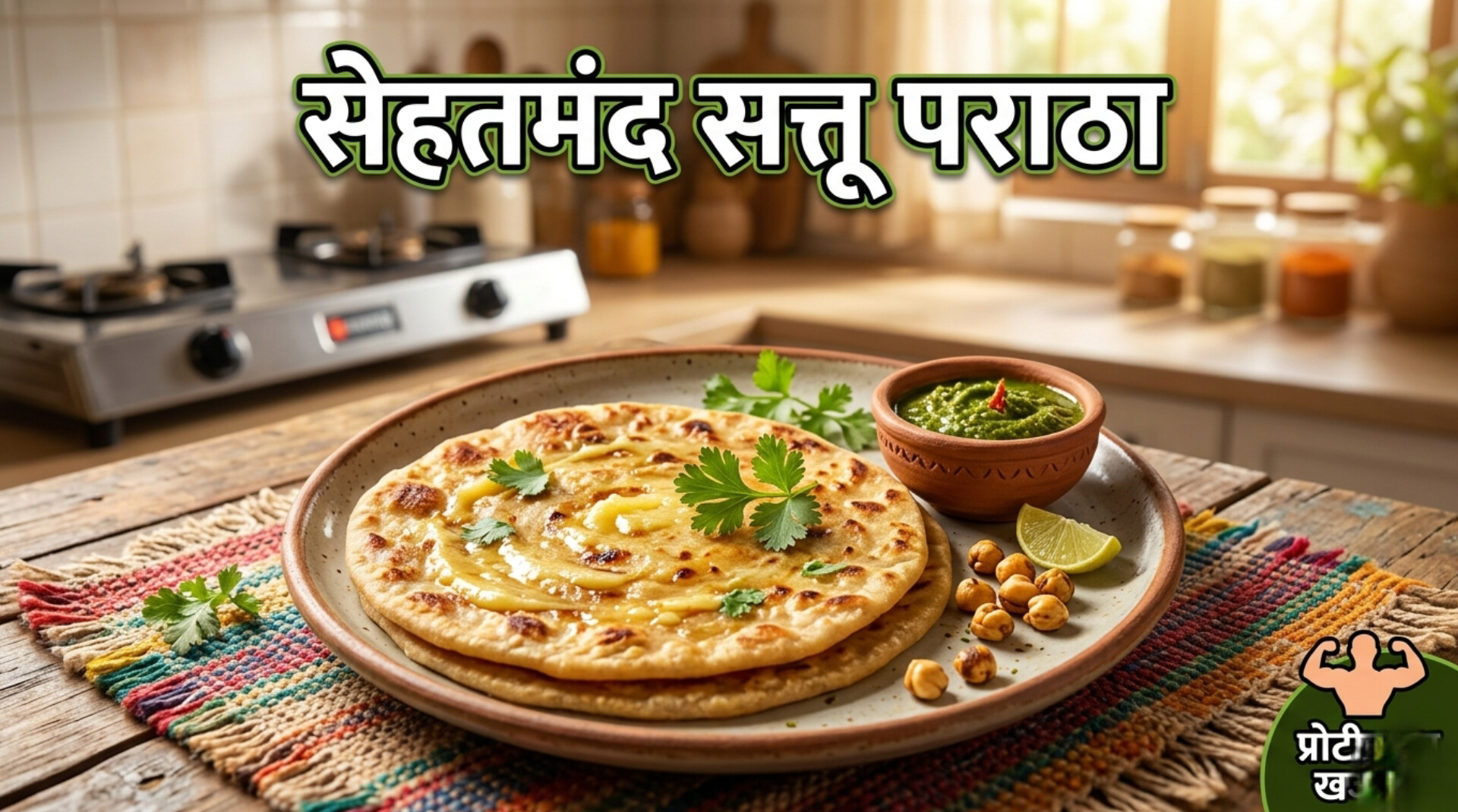 Healthy Sattu Paratha Recipe