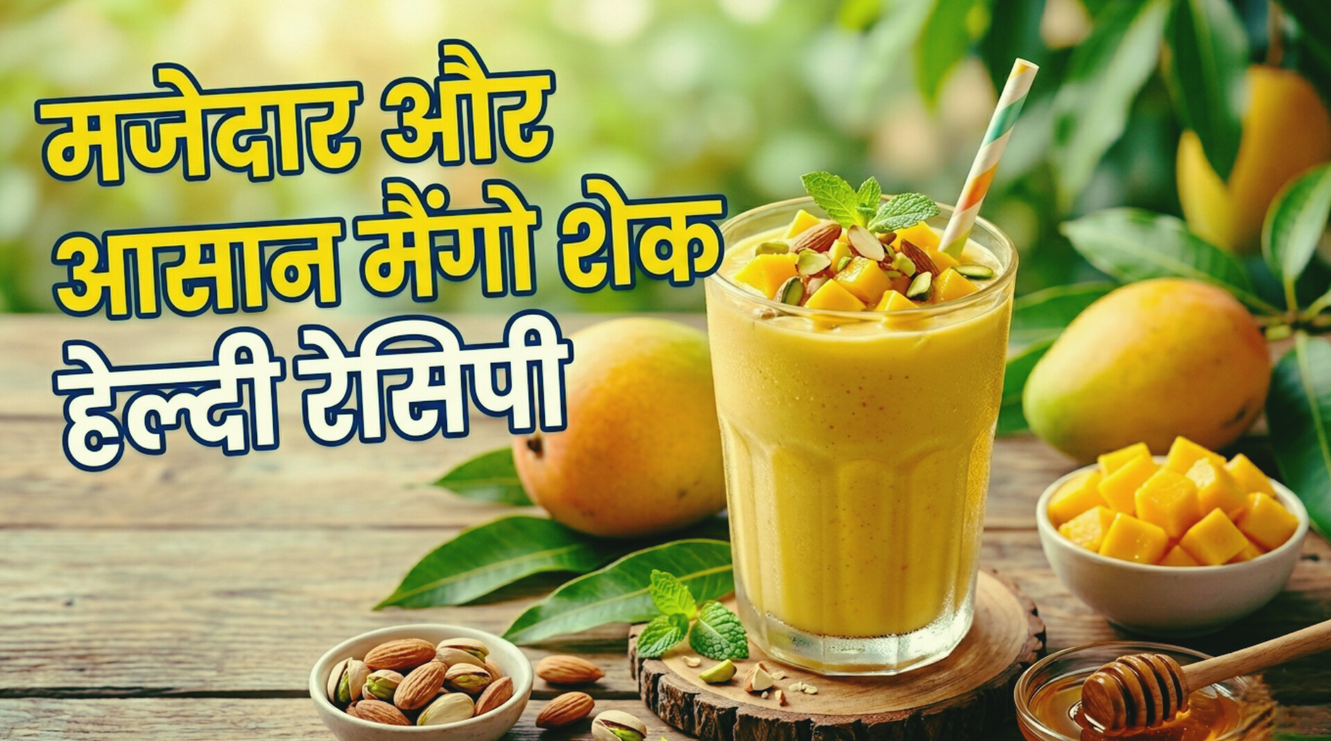 Mango milkshake recipe