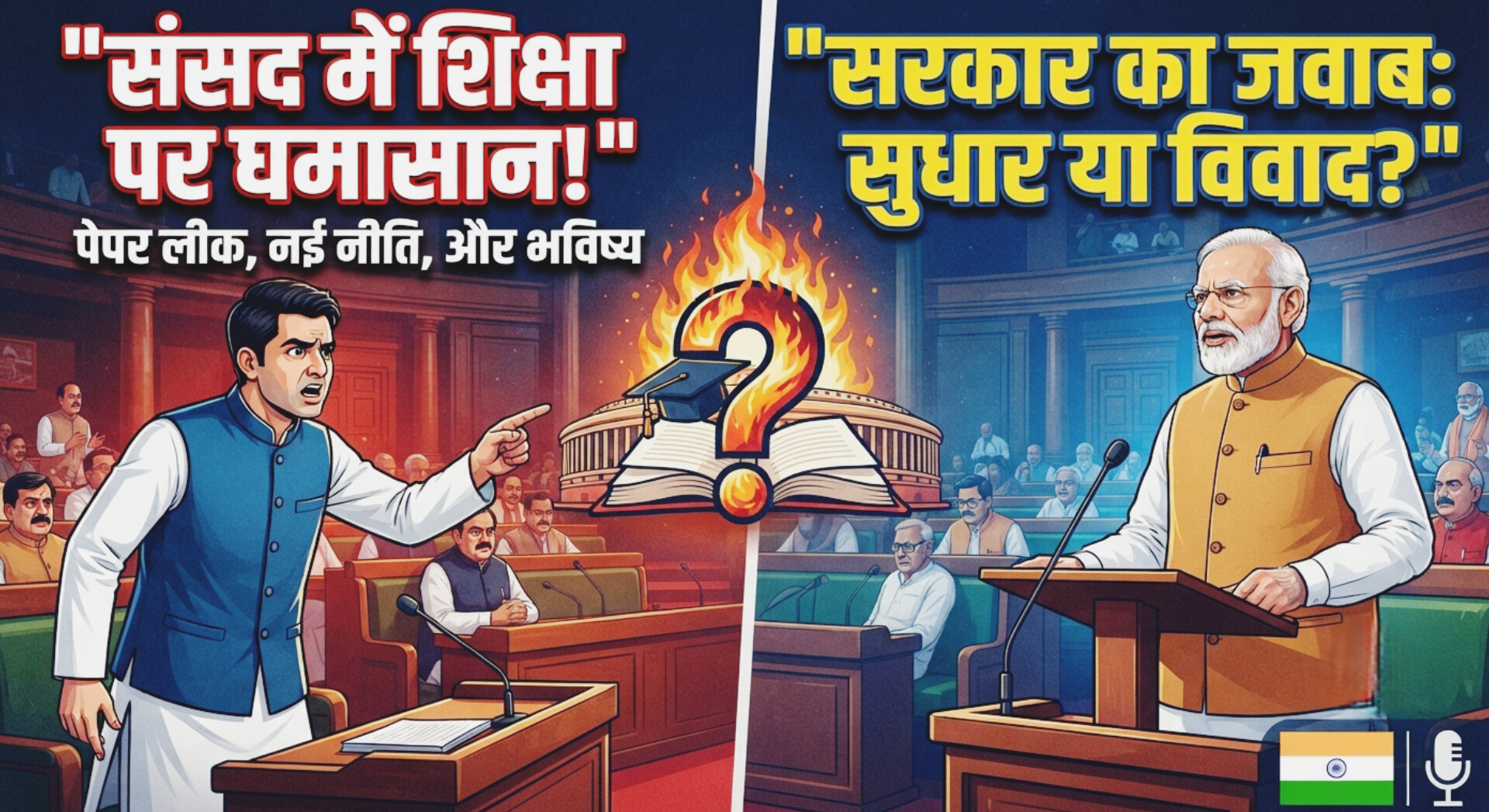 Parliament and education debate